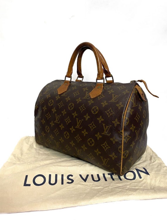 Vtg!!!Rare Authentic Louis Vuitton Speedy 30/Loui… - image 5