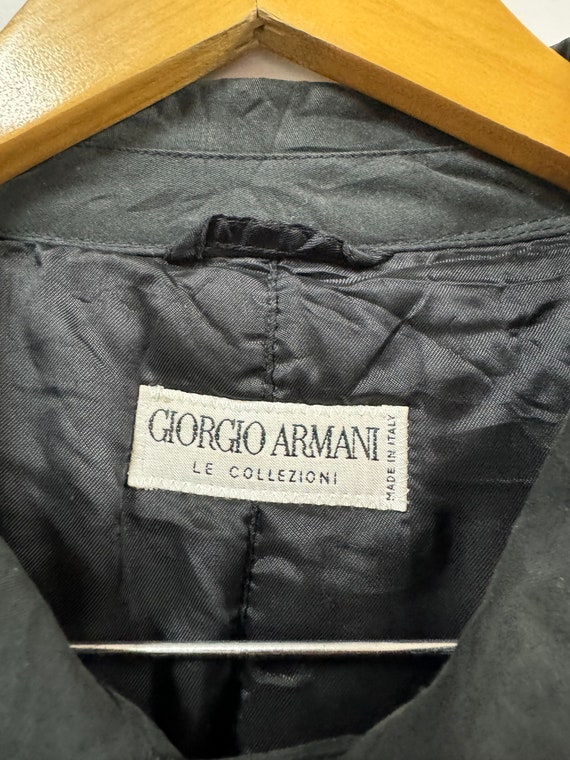 Vtg!!Rare Giorgio Armani Le Collezioni Trench Coa… - image 9