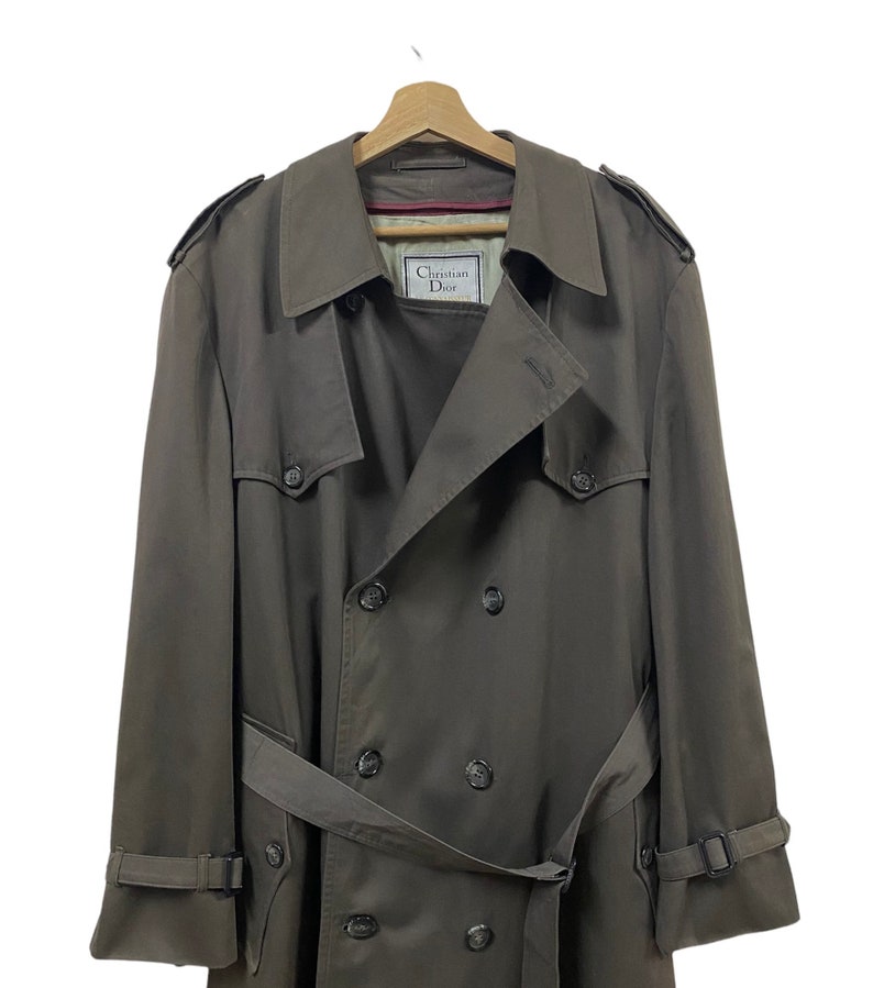 Vtgmegarare Christian Dior Le Cannaisseur Trench Coat Double Breasted ...