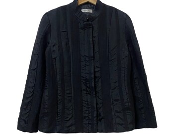 Vtg!!! Rare Longchamp Jacket Style Mandarin Jacket/Crop Top Jacket/Luxe/France Mode