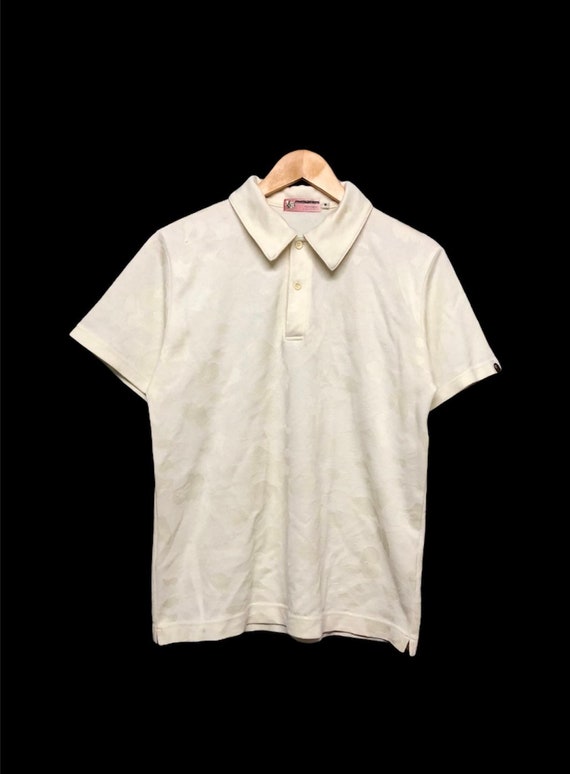 white bape polo