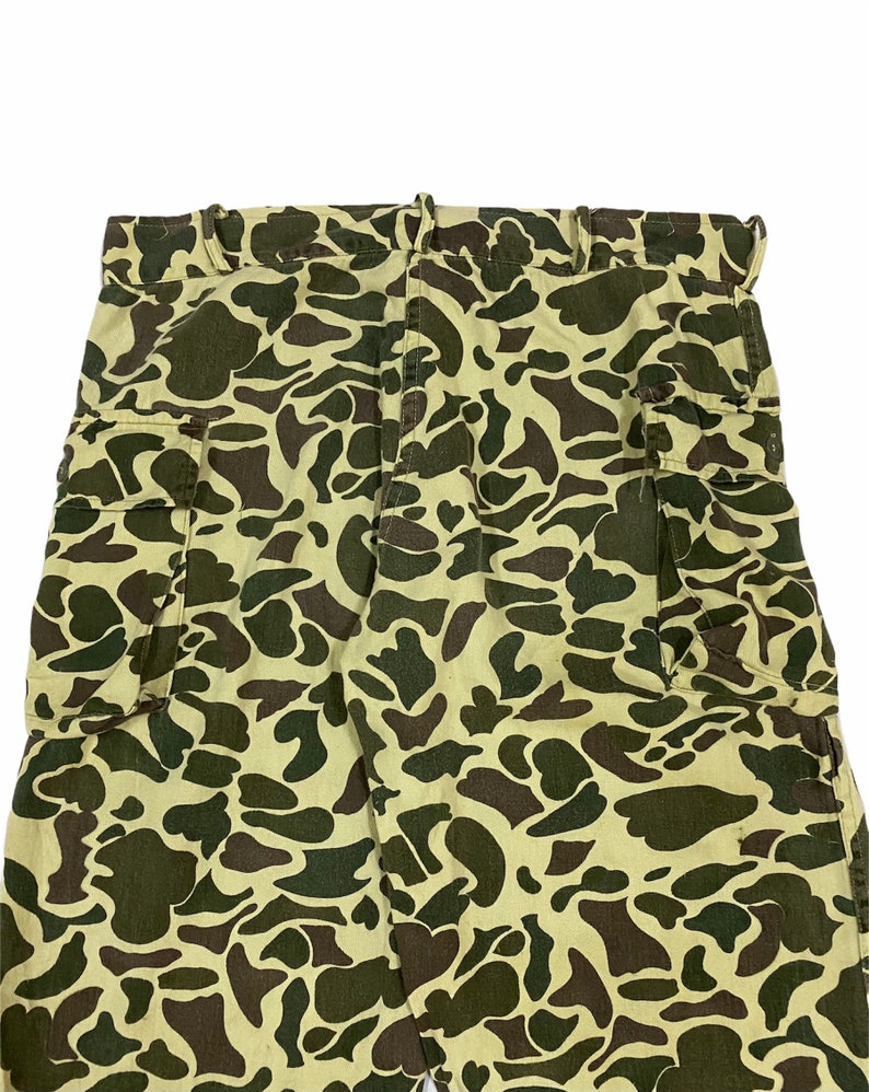Vtg!!!Rare Army Issue Usa Frogskin Camouflage Trouser PantsTiger Striped PantsSize 36