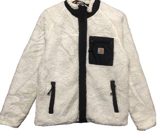 Rare!!!Carhartt Wip Deep Pile Sherpa Inspired Patagonia Retro-x/Carhartt Fleece Zipper Jacket/Size S