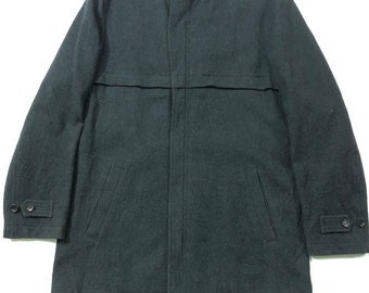SALE!!!Vtg Comme Des Garçons Homme Ad-1999 Wool Long Jacket Zipper Size M
