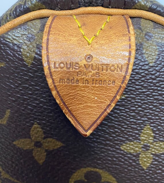 Vtg!!!Rare Authentic Louis Vuitton Speedy 30/Loui… - image 9