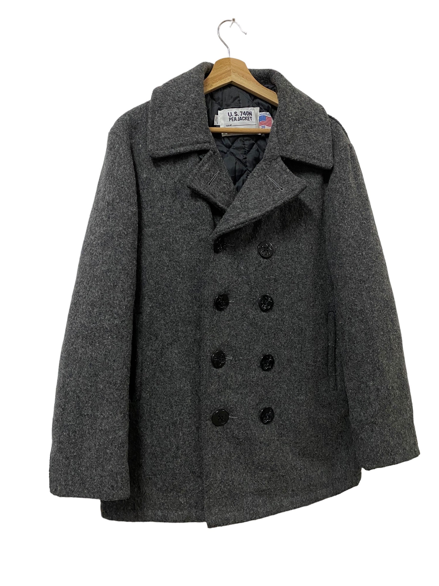 Vtgrare Us 704N Pea Jacket Mfg Schott Nyc Double Breasted - Etsy