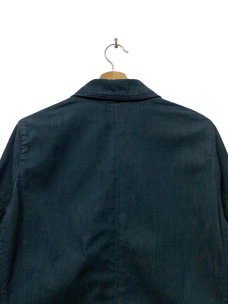 VtgRare Bartack Made By S.U & Co Blue Denim Indigo Chore Jacket/Mister Freedom Jacket/Sugar Cane Workers/Size M image 7