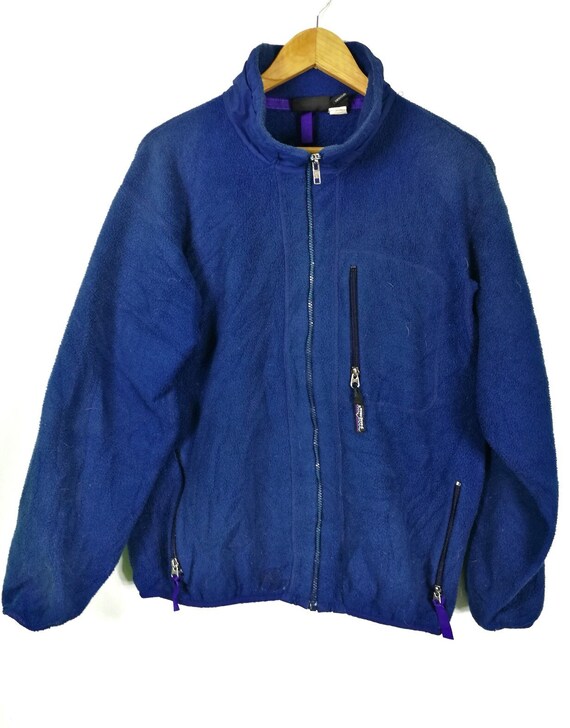 Vintage Patagonia Full Zipper Fleece Jacket Made in Usa - Etsy