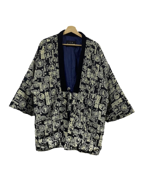 Vtg!!!Rare 80’s Hanten Padded Quilted Kimono Cardi