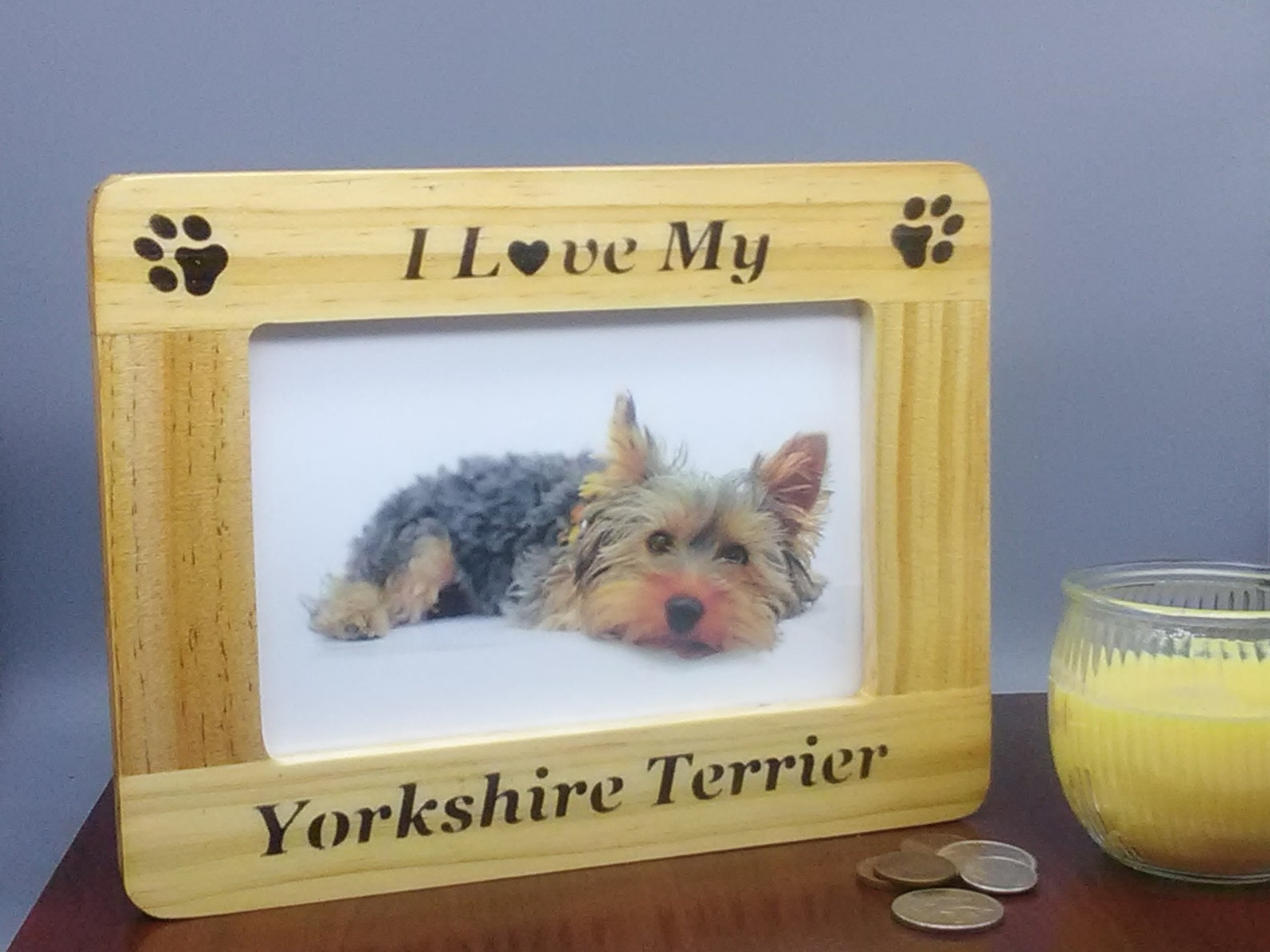 Yorkshire Terrier Picture Frames Yorkshire Terrier Cadeaux Etsy