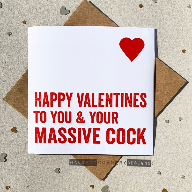 I Love Your Pussy Sexual Valentines Card Sex Card Rude