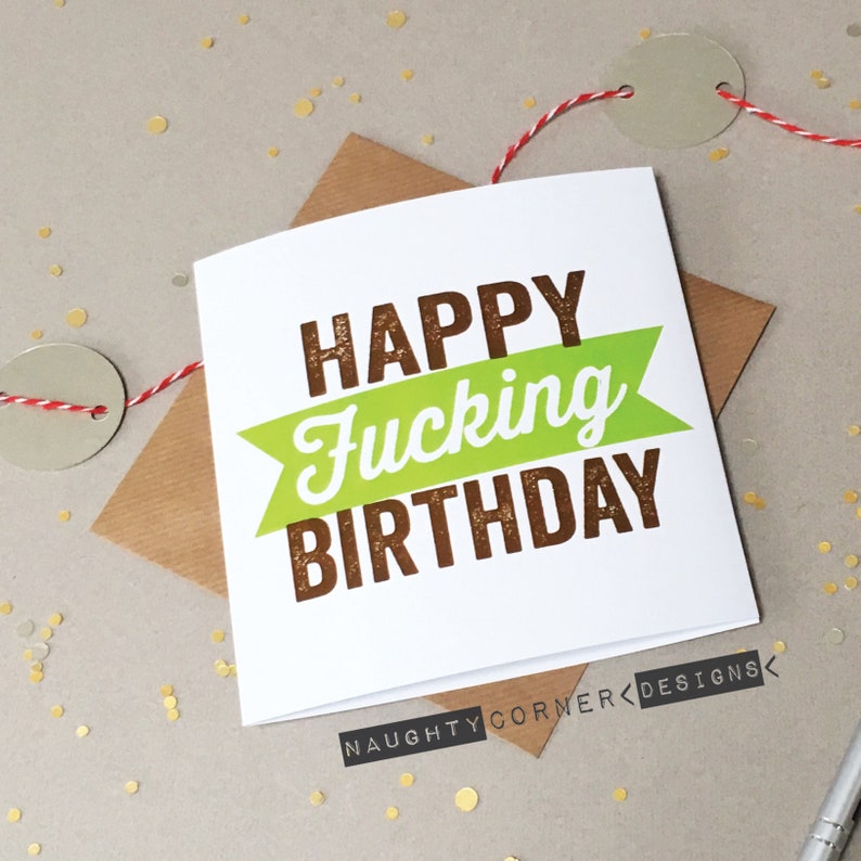 Rude Birthday Card Birthday Cards Rude Cards Rude Card - Etsy