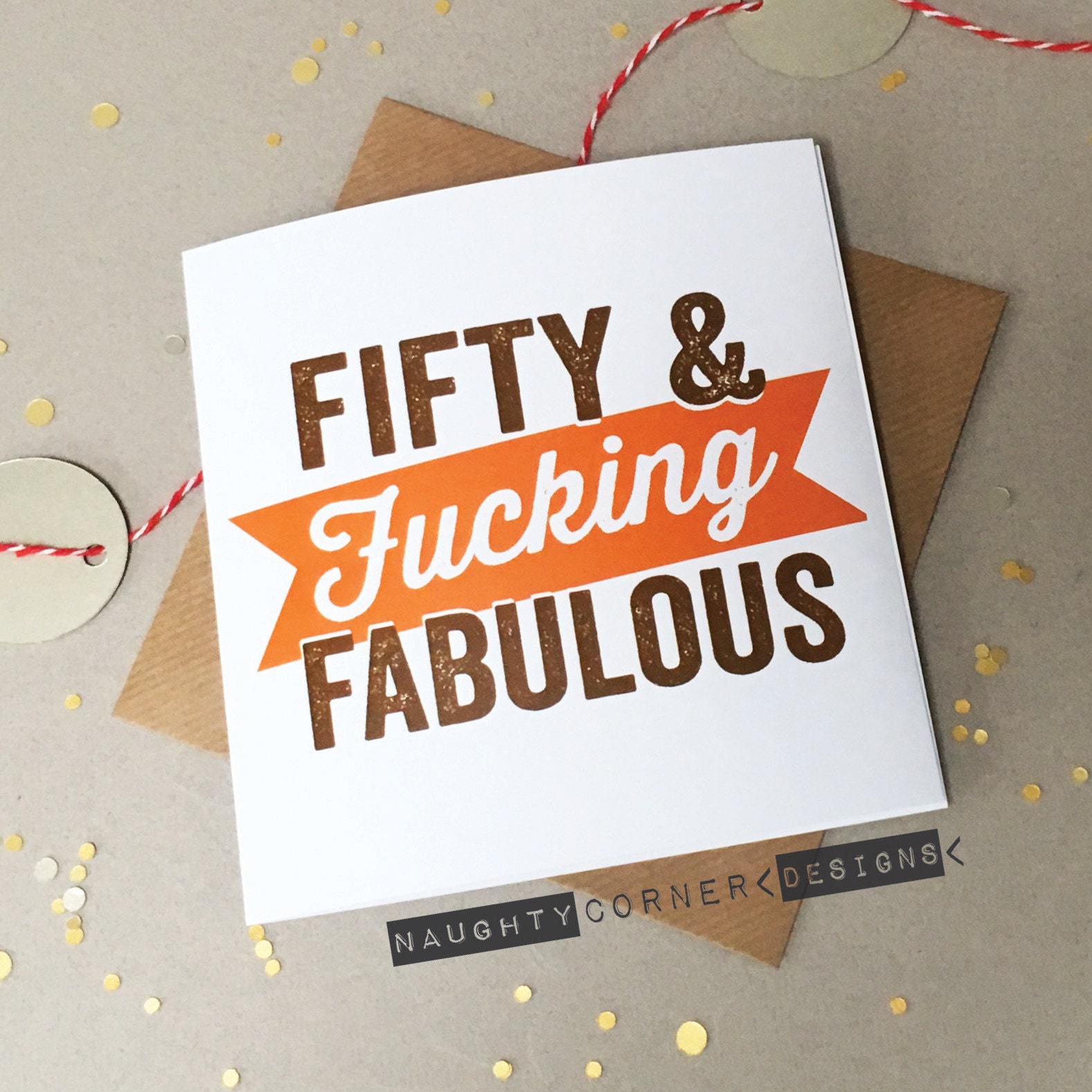 Funny rude 50th birthday card fiftieth birthday cards rude | Etsy