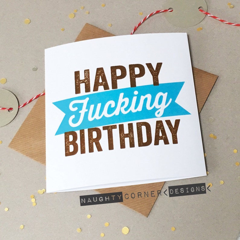Rude Birthday Card Birthday Cards Rude Cards Rude Card - Etsy
