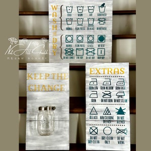 Laundry room signs