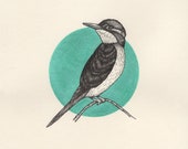 Eisvogel Druck, Wand Kunst, Illustration, Kunst-Reproduktion