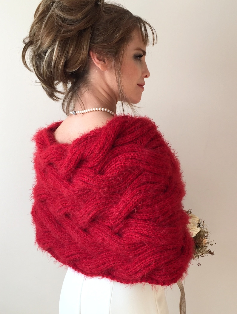 shawl for red gown