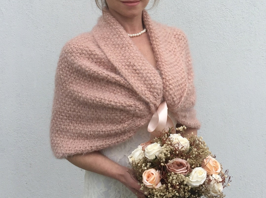 pale pink shawl wrap