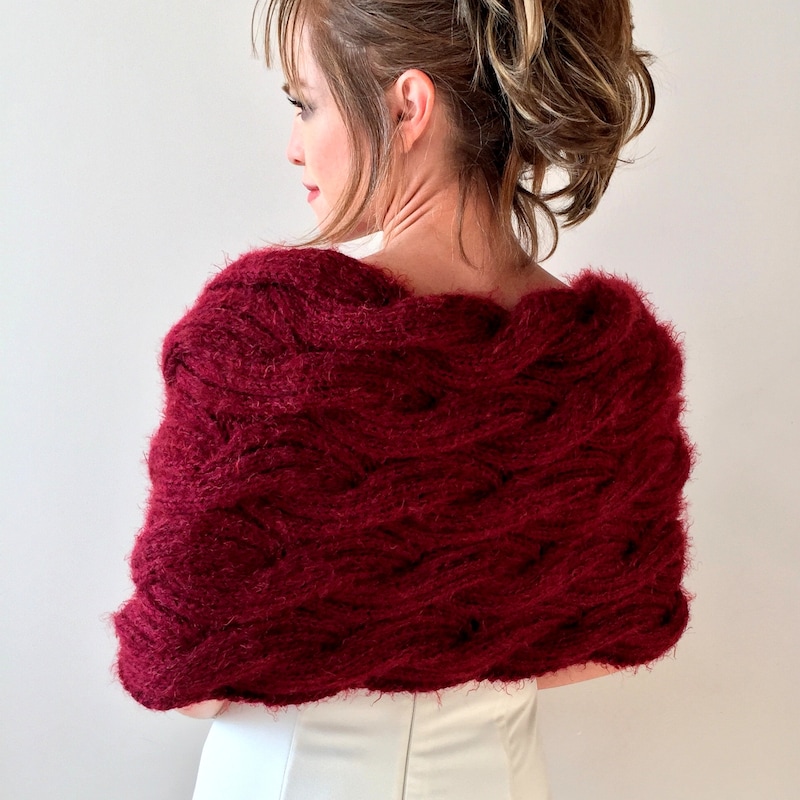 burgundy wraps and shawls