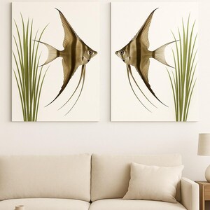 Kaiserfisch Wand Kunst - Digital Download, Fisch Kunstwerk, tropisches Aquarium Dekor, druckbare Kunst