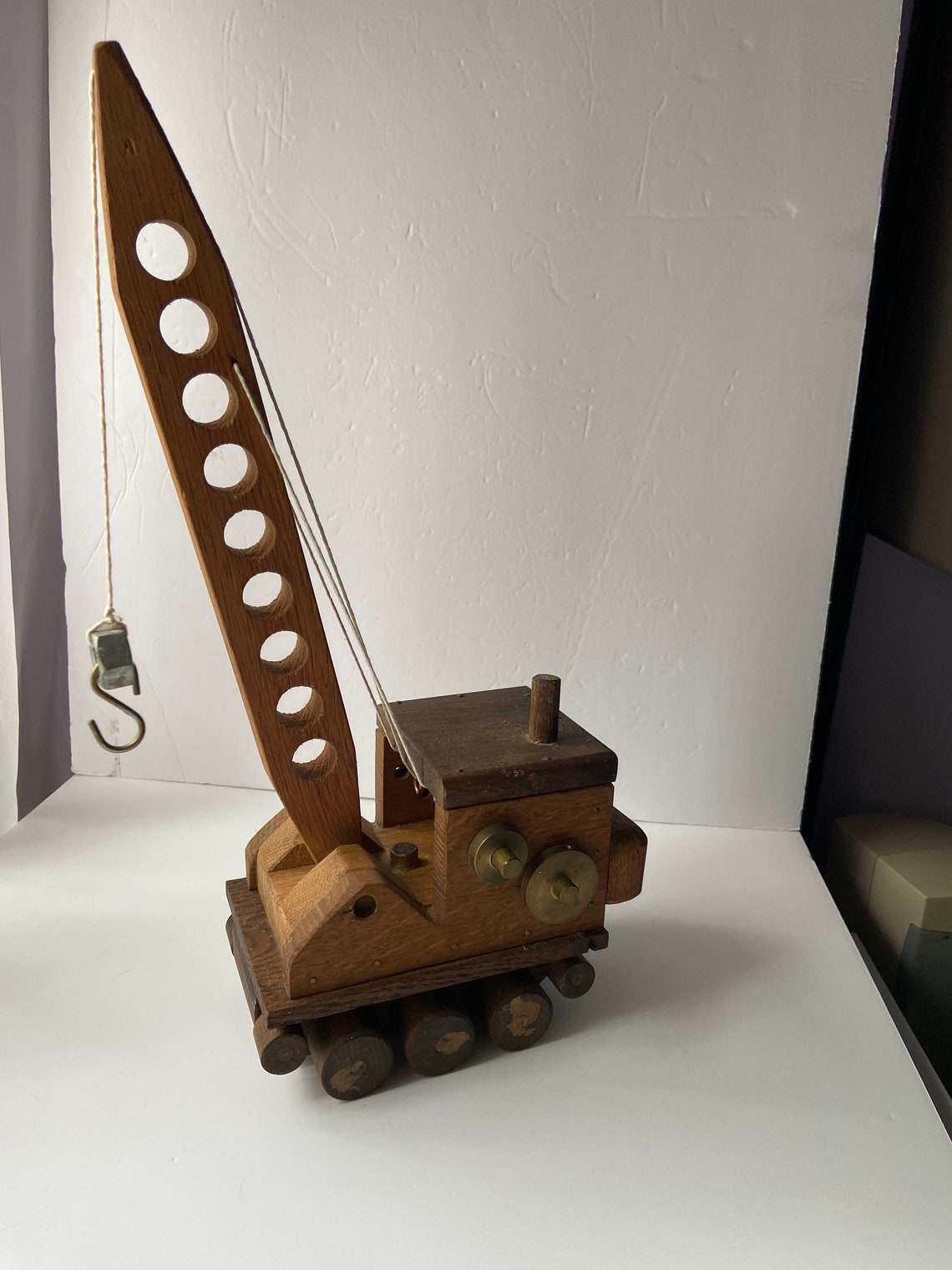 Vintage Wooden Toy Crane Mid Century MCM Style 1950s - Etsy UK