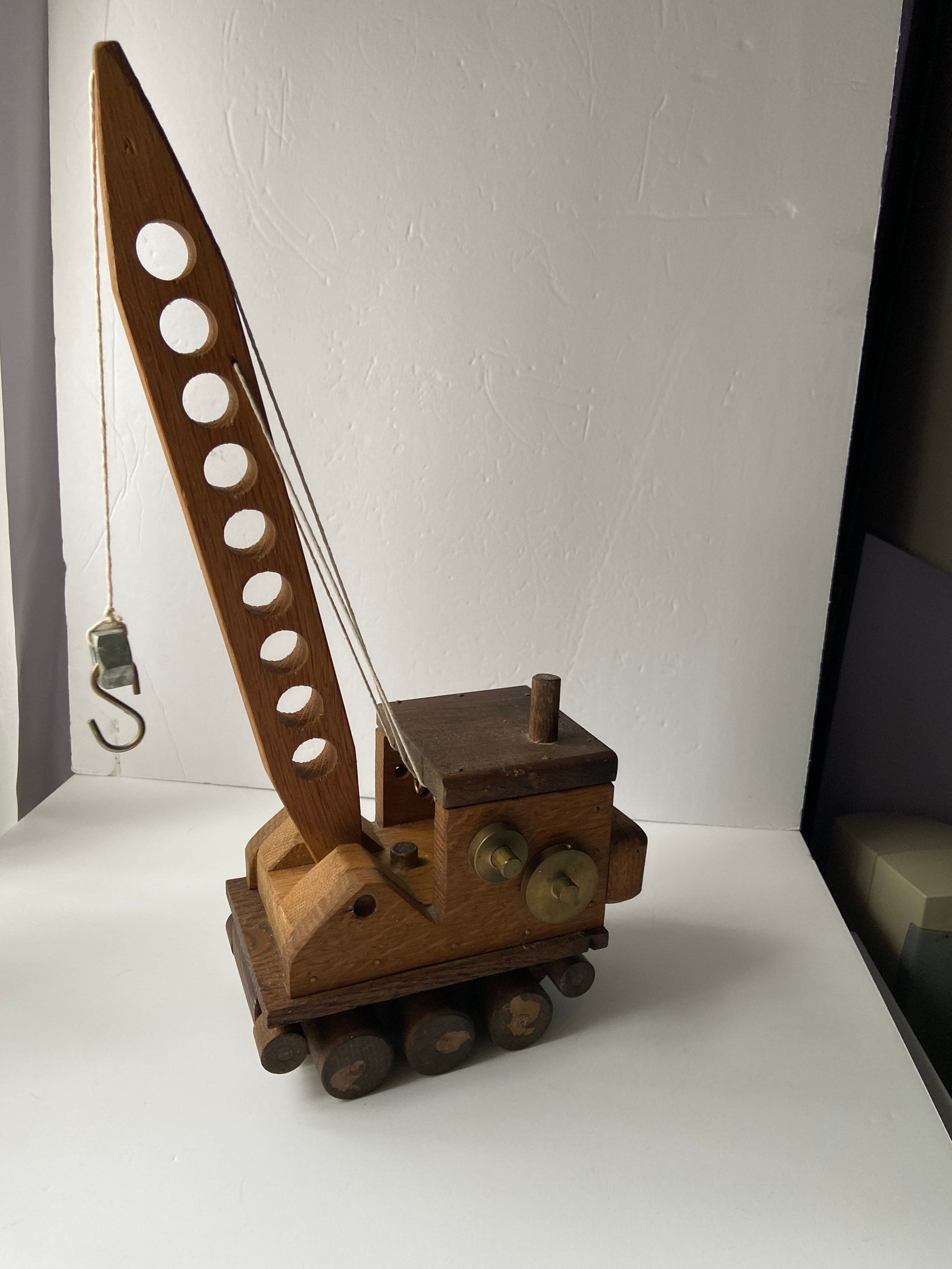 Vintage Wooden Toy Crane Mid Century MCM Style 1950s - Etsy UK