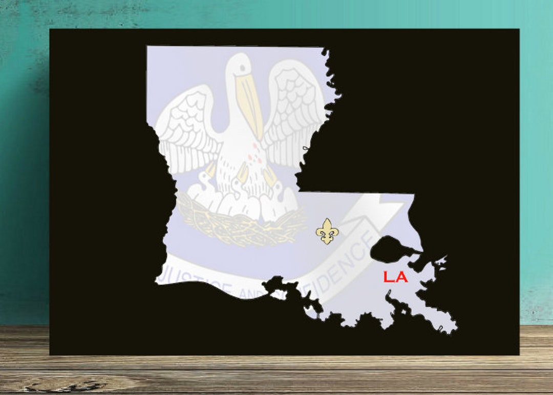 Printable Louisiana State Flag