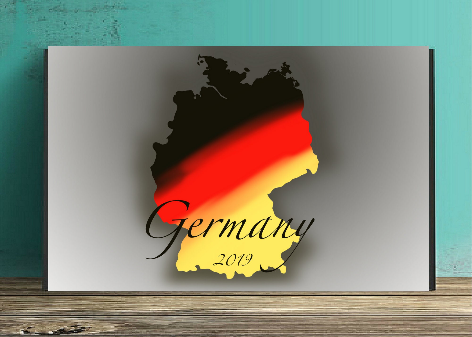 Printable Germany Map Wall Decor Germany Print Germany Wall - Etsy