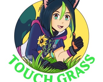 Touch Grass print