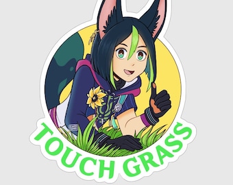 Tighnari Touch Grass vinyl sticker