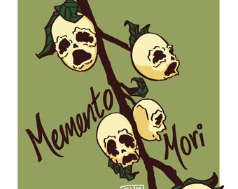 Memento Mori snapdragon print