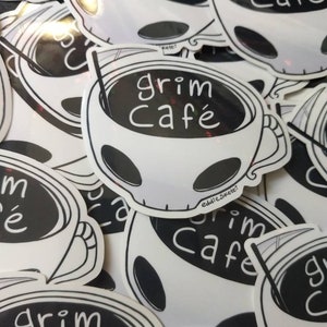 Grim Café vinyl sticker image 2