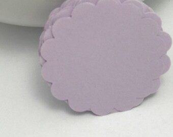 die cuts lavender scalloped circle die cuts, gift tag, scrapbooking, journal spot, cupcake topper papercrafts card making stationery