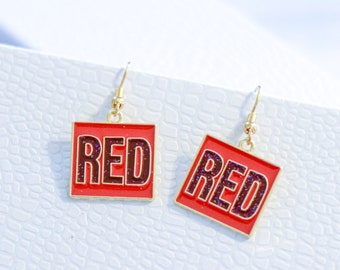 Eras Singer Earrings, Accessories, Music, Gift, Ponytail, Pop, Tay, Ts, Fans, Red, Poets, Kelce, Lover, Artist, Girls, 13, Chiefs, Favors