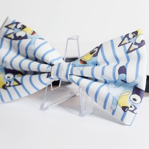 Blue Heeler Dog Cartoon Bowtie, Tie, Accessories, Gifts, TV Show, Party Favors, Birthday, Dad, Australia, Family, Dogs, Adults and Kids