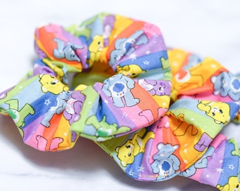 Cute Color Bears Character Scrunchie, Sweet, Hair Tie Accessories, Handmade, Gift, Ponytail, Girls, Love, Bear, Adorable, Cartoon