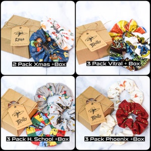 Wizard House School Scrunchie Custom Box ,Hair ,Accessories, Handmade, Ponytail, Movie, Magic, Witch, Wizard, Made with Licensed HP Fabric image 7