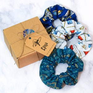 Wizard House School Scrunchie Custom Box ,Hair ,Accessories, Handmade, Ponytail, Movie, Magic, Witch, Wizard, Made with Licensed HP Fabric image 5