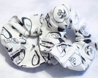 Crazy Family Movie Cartoon Scrunchie, Hair Ties, Accessories, Handmade, Gift, Ponytail, Halloween, Gothic, Spooky, Horror, Crazy, Uncle
