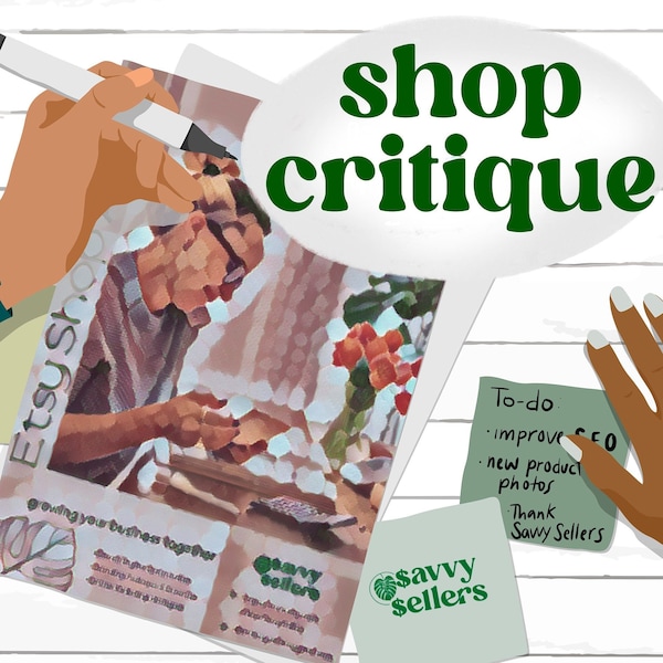 Personalized Shop Audit for Etsy Seller Critique for New Shop Digital Store Review Seller Help SEO Seller Support Guide for POD seller