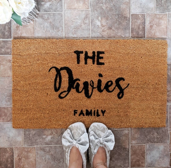 Personalised Door Mats New Home Gift Door Mats Indoor Etsy
