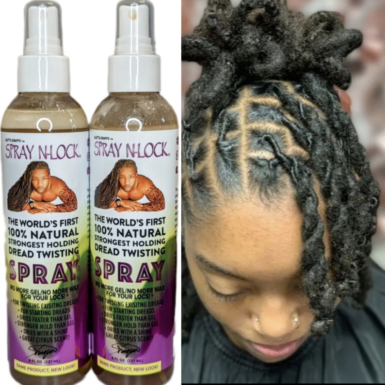 SPRAY N-LOCK Double Dose! Loc Twisting Spray. Better Than Any Loc N Gel ...