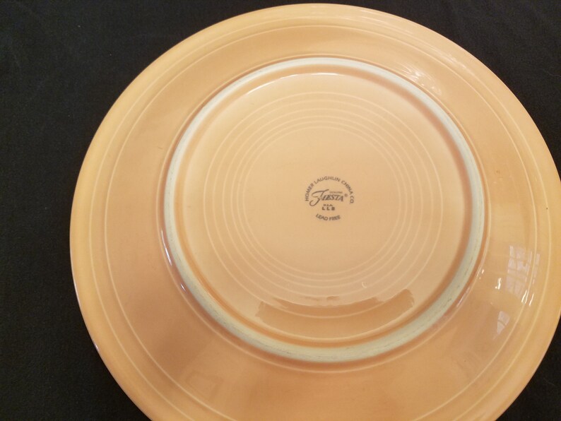 Fiestaware Apricot, Sunflower Yellow, Periwinkle Blue, Sea Mist Green