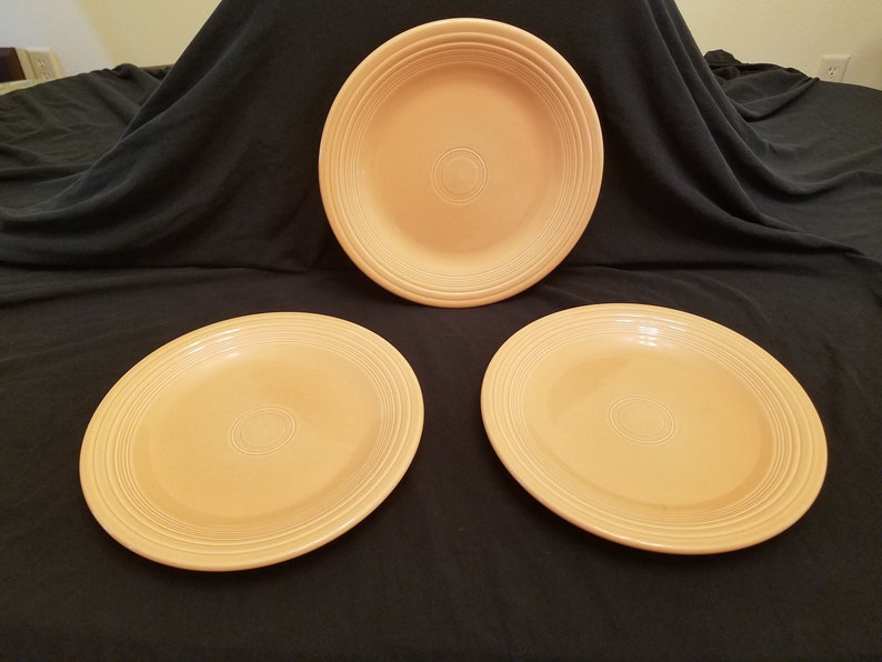 Fiestaware Apricot, Sunflower Yellow, Periwinkle Blue, Sea Mist Green