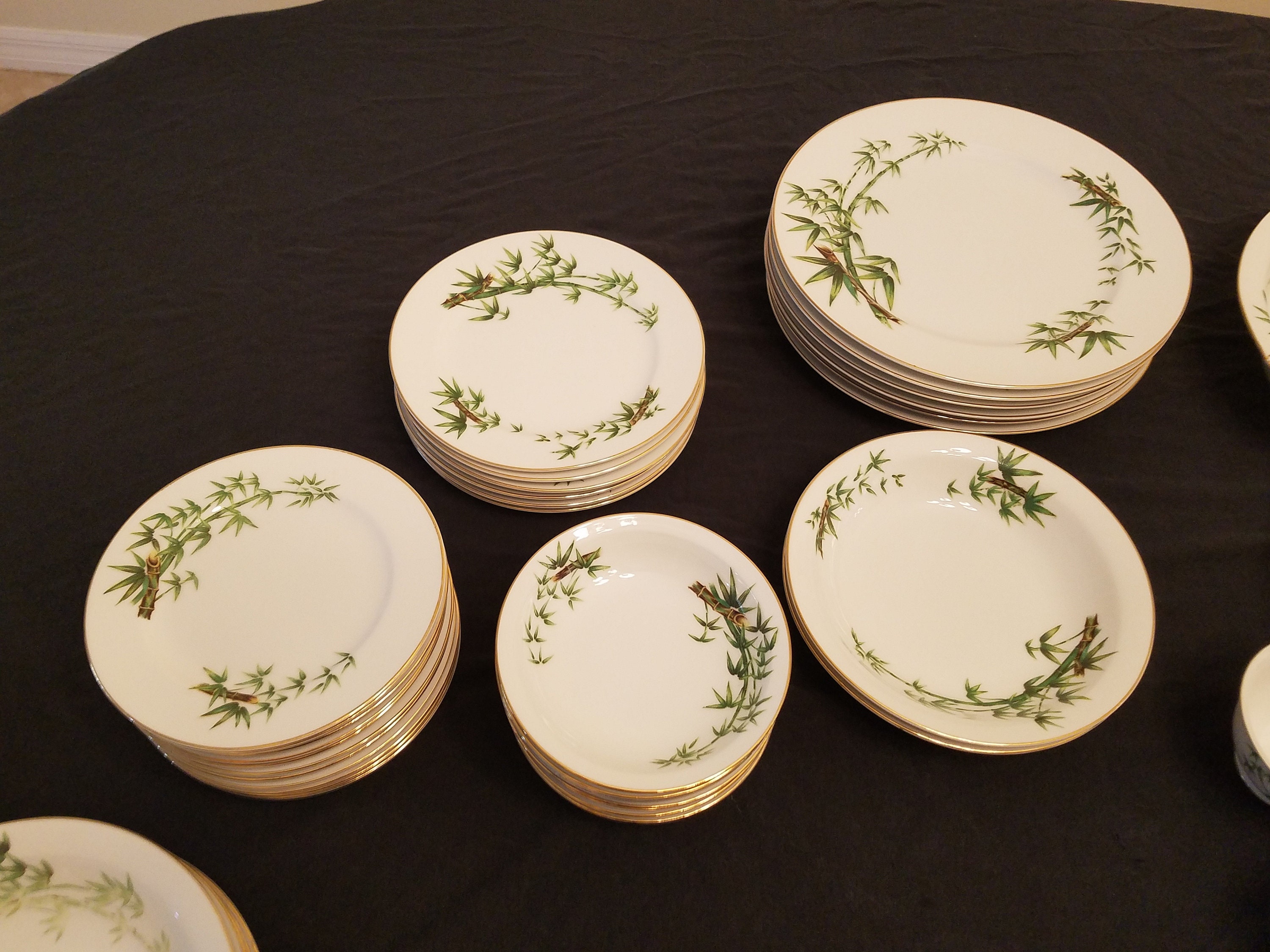 Vintage Hira Tah-kay China, Multiple Pieces, Bamboo Pattern Vintage Hira Tah-kay China, Multiple Pieces, Bamboo Pattern