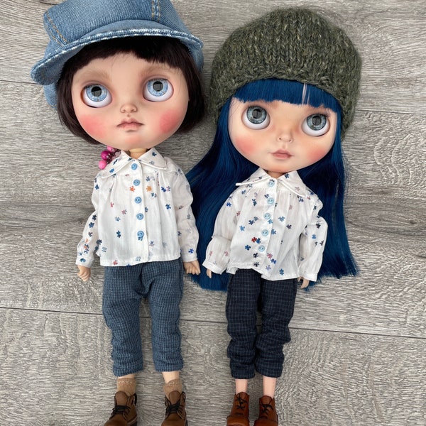 Pants+shirt Outfit for Neo Blythe doll