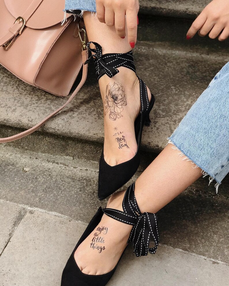 Motivational Tattoos Temporary Tattoo Inspirational Quote Etsy