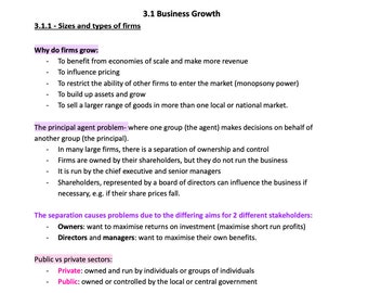 Unit 3 A-level micro economics Edexcel detailed notes + diagrams and more...