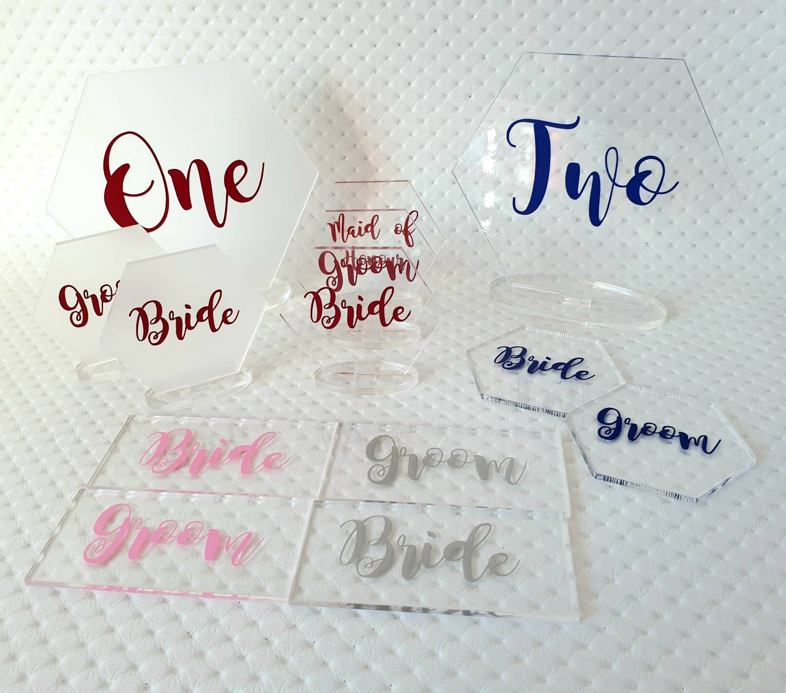 Acrylic Place Name Acrylic Place Setting Acrylic Wedding Etsy