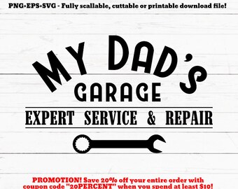 Download Dads garage svg | Etsy